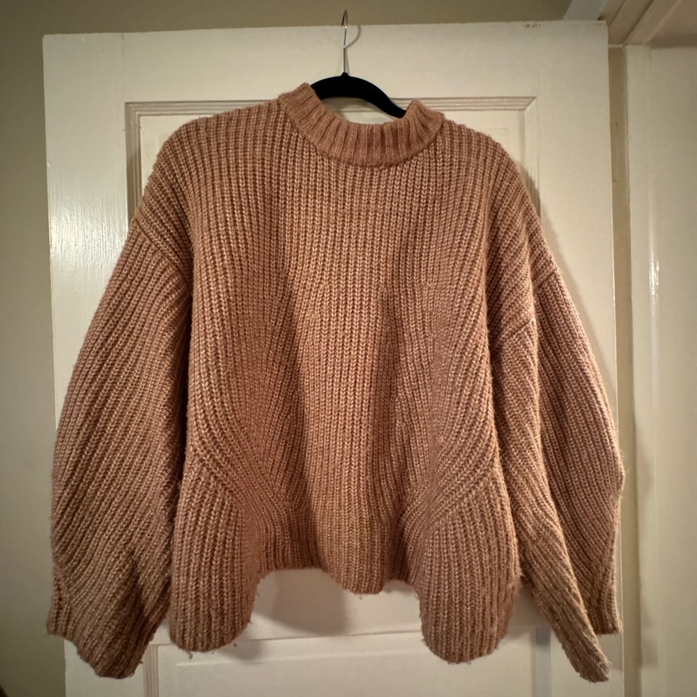 Eloquii Tan Sweater Size 14/16